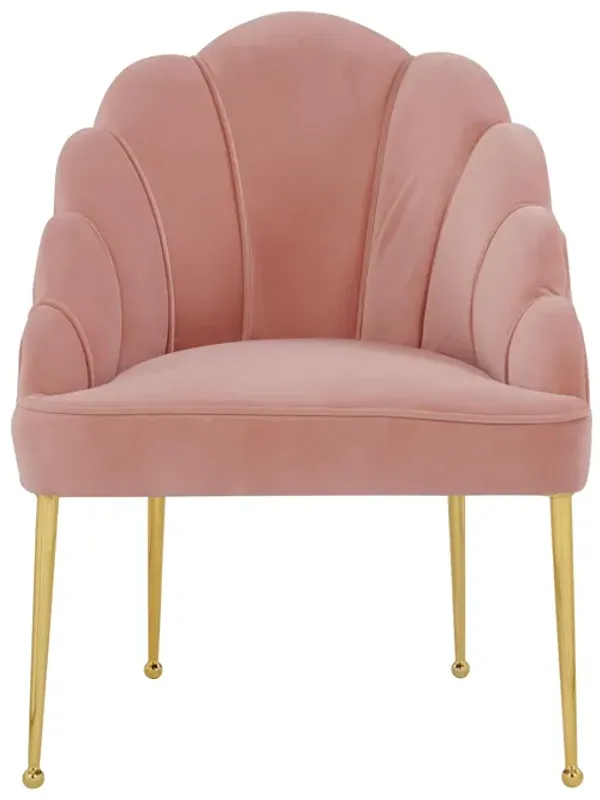 Daisy Blush Velvet Chair