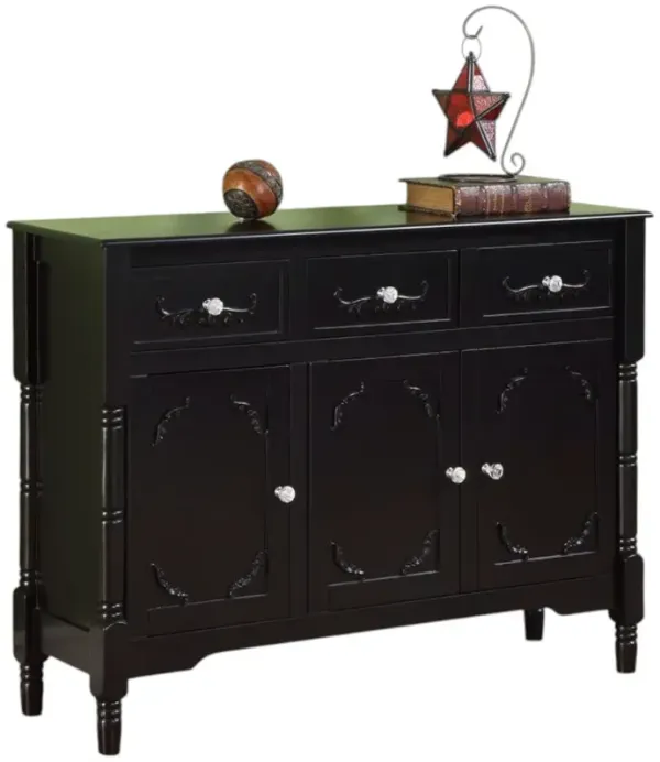 Classic Solid Wood Sideboard Console Table with Drawers for Storage