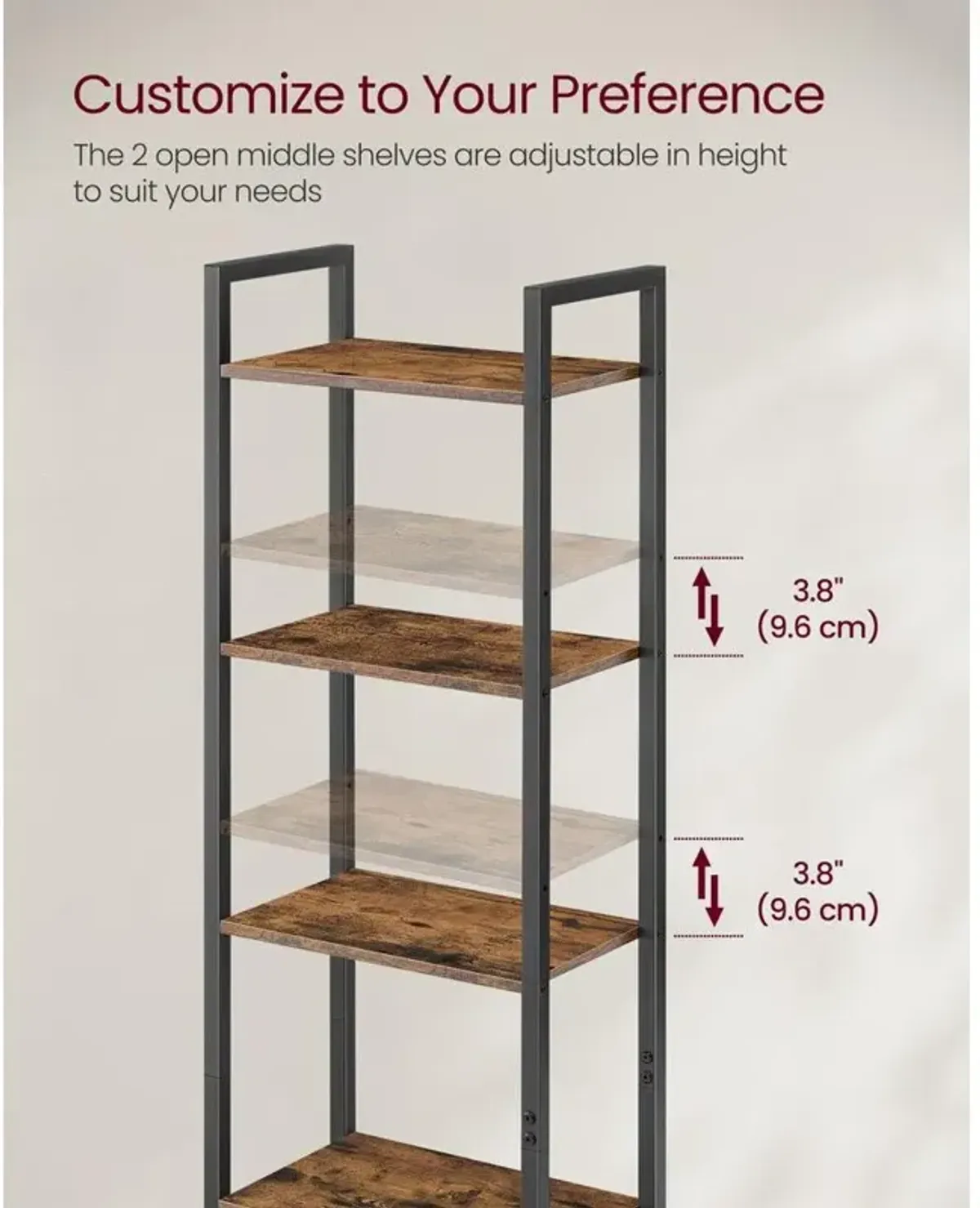 6-Tier Bookshelf for Ample Storage and Stylish Display