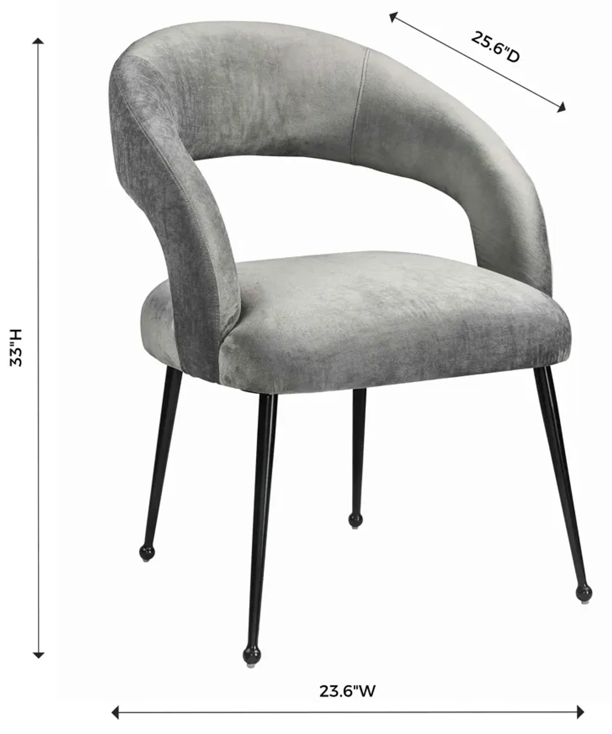 Rocco Velvet Dining Chair