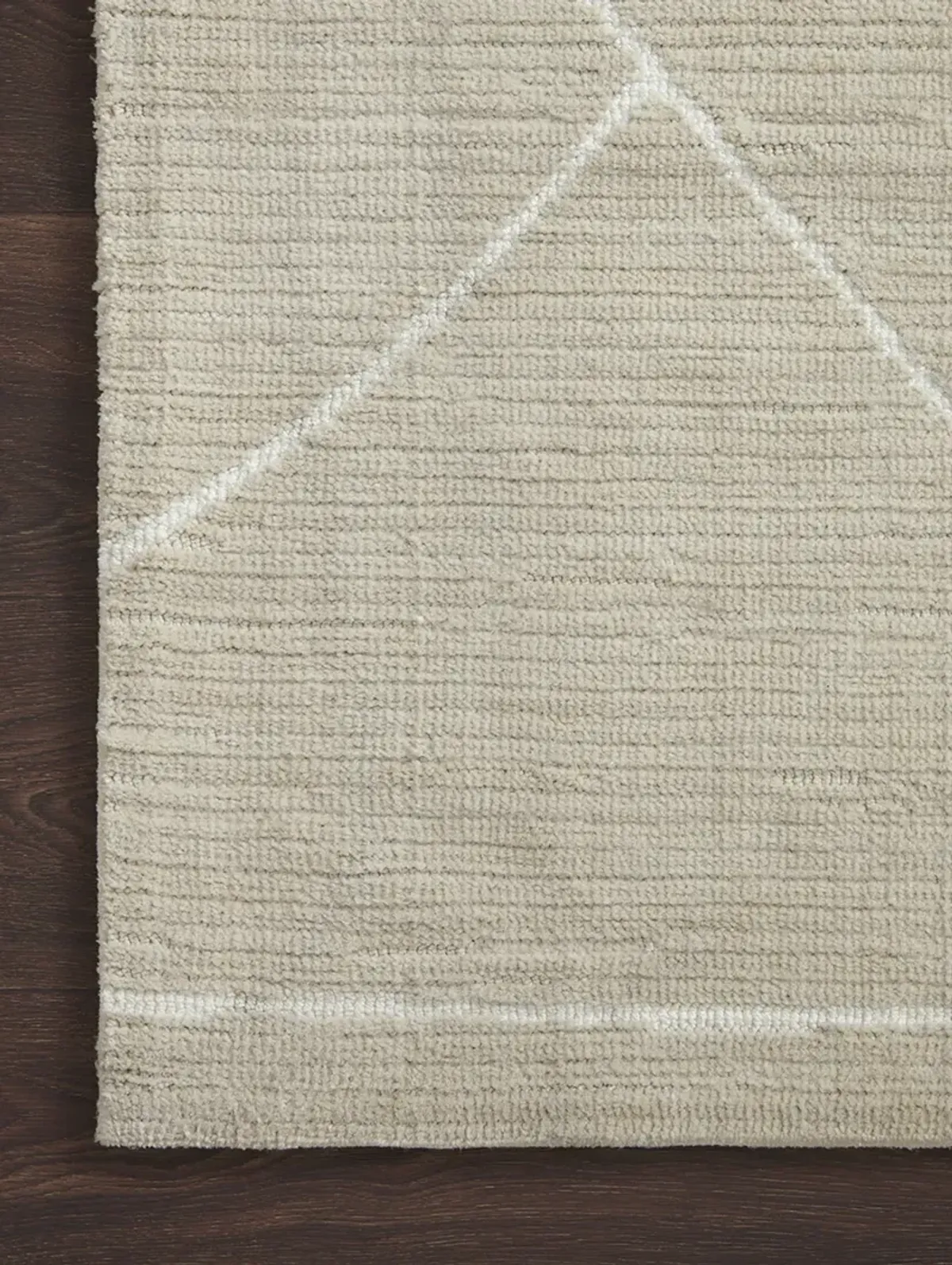 Logan LOG01 Oatmeal/White 3'6" x 5'6" Rug