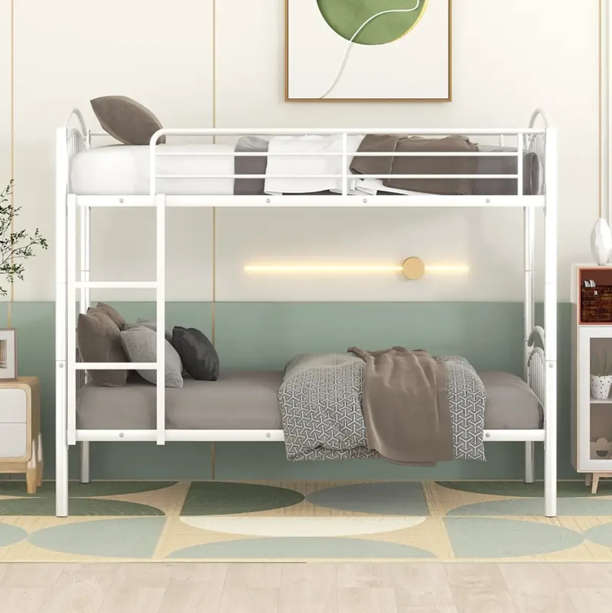 Merax Metal Bunk Bed 2 Beds in One