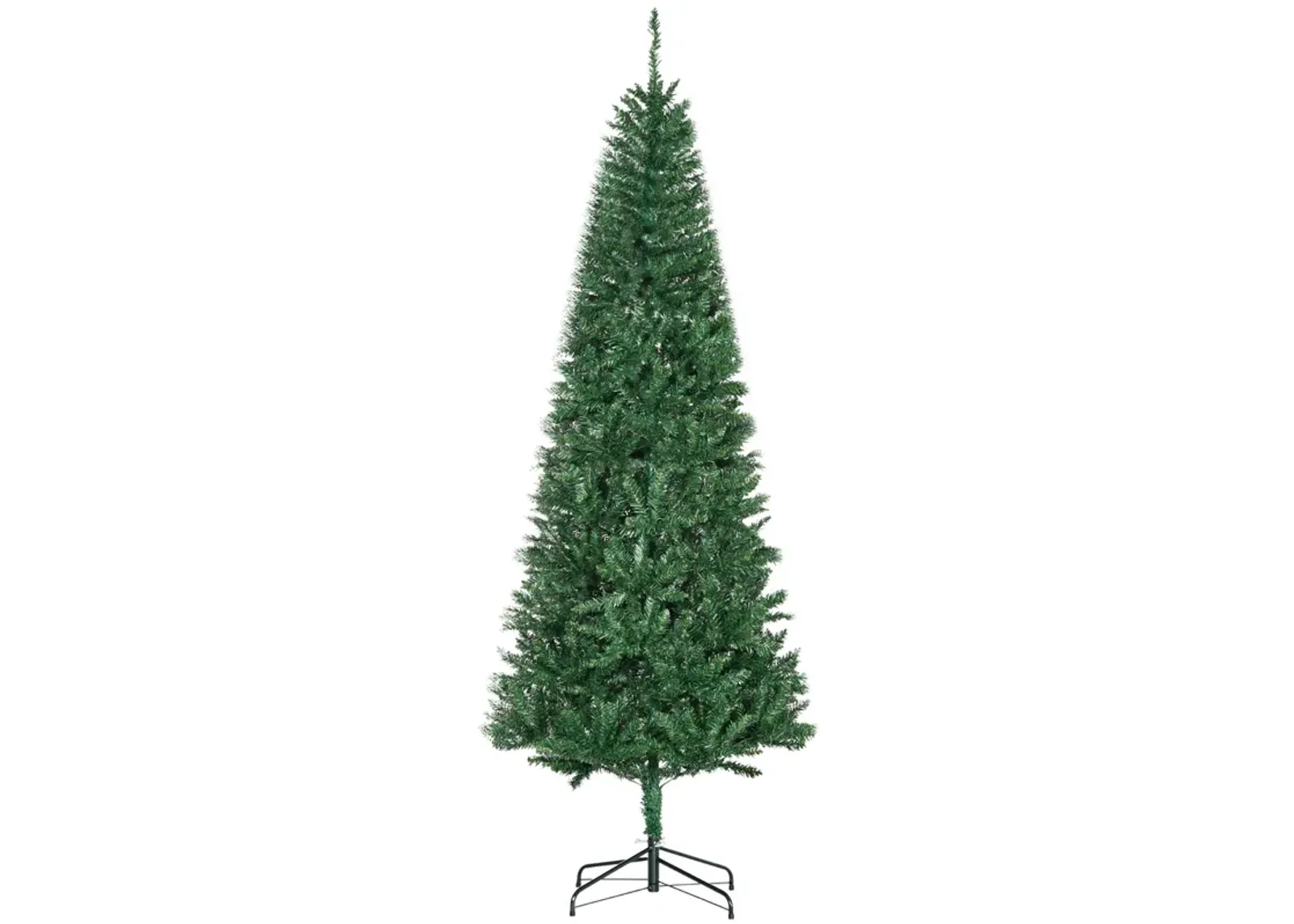 Slim Christmas Tree with Stand, Pencil Tree, 7' Artificial Fir, Green