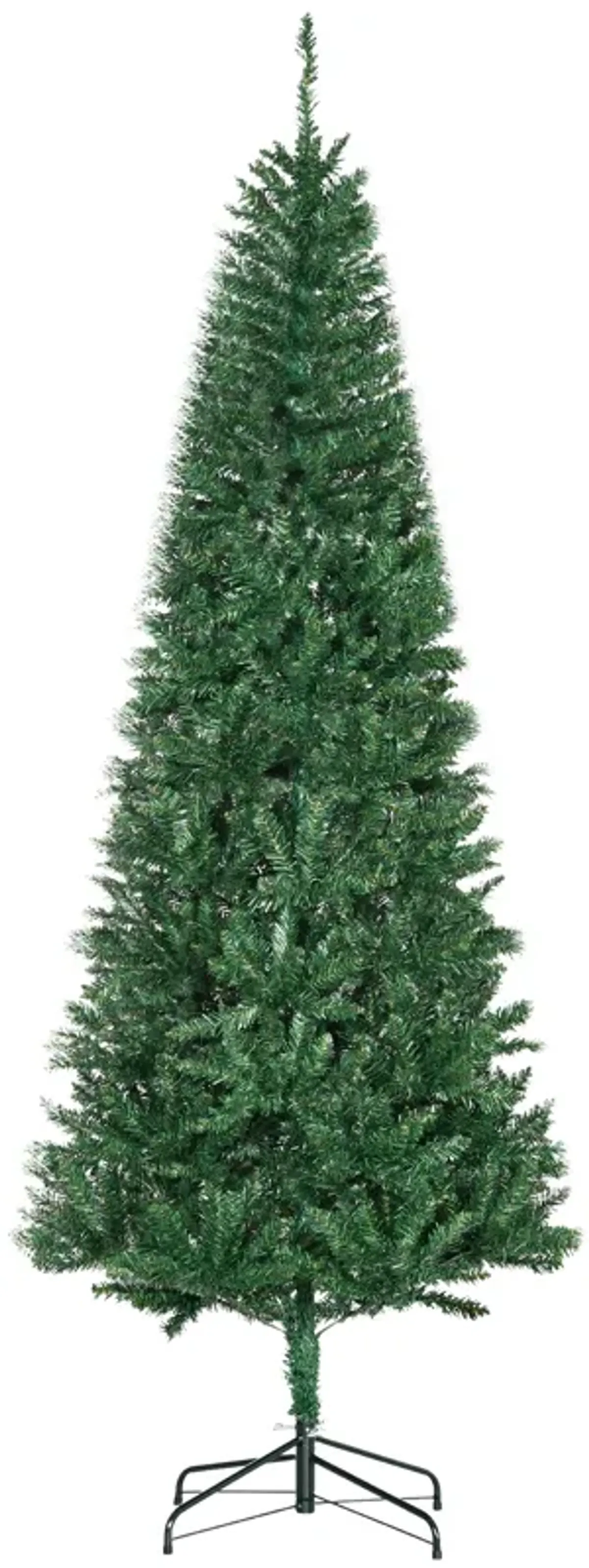 Slim Christmas Tree with Stand, Pencil Tree, 7' Artificial Fir, Green