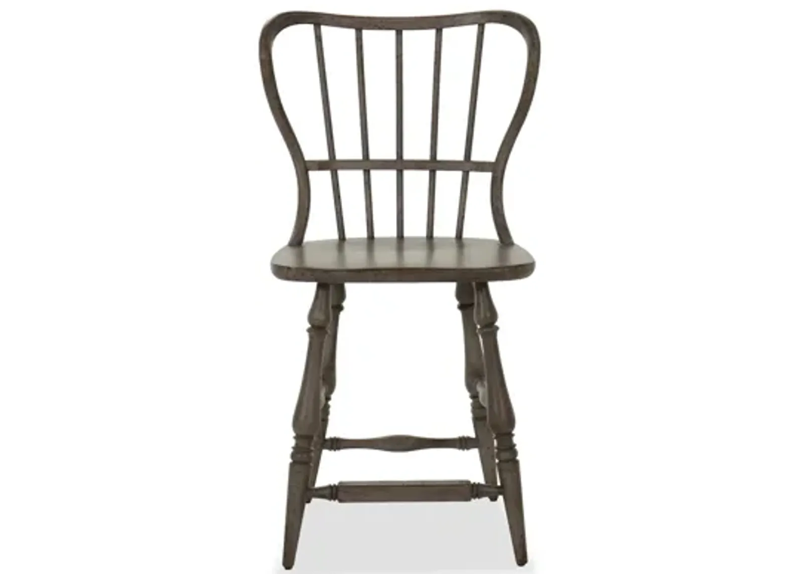 Ciao Bella Spindle Back Counter Stool in Speckled Gray