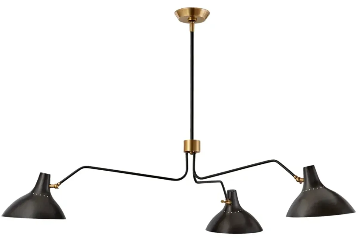 Charlton Large Triple Arm Chandelier