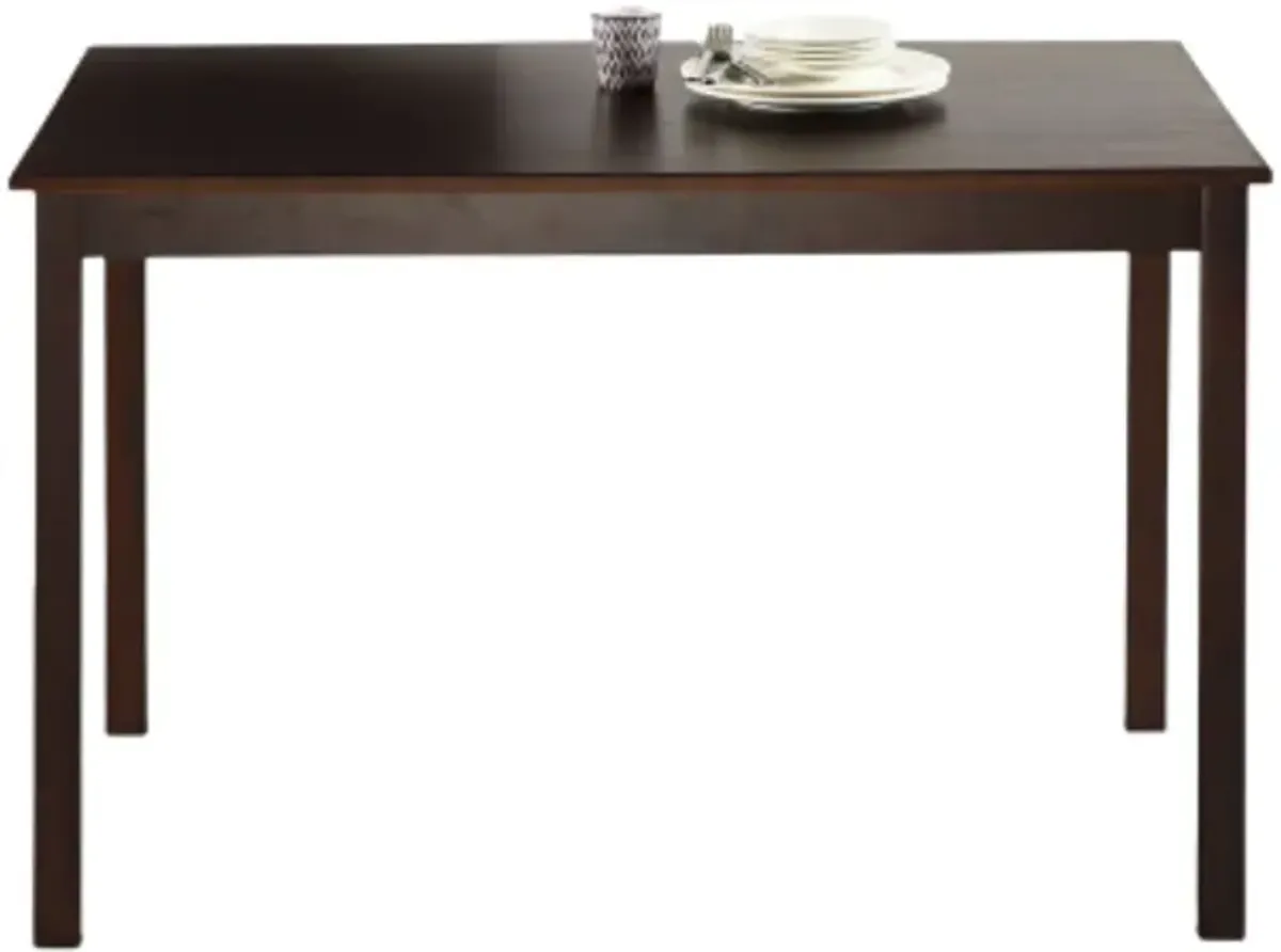 Hivvago Classic 45 x 28 inch Wooden Dining Table in Espresso Finish