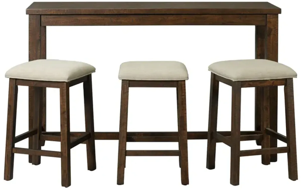 Dex Bar Table and Three Stools