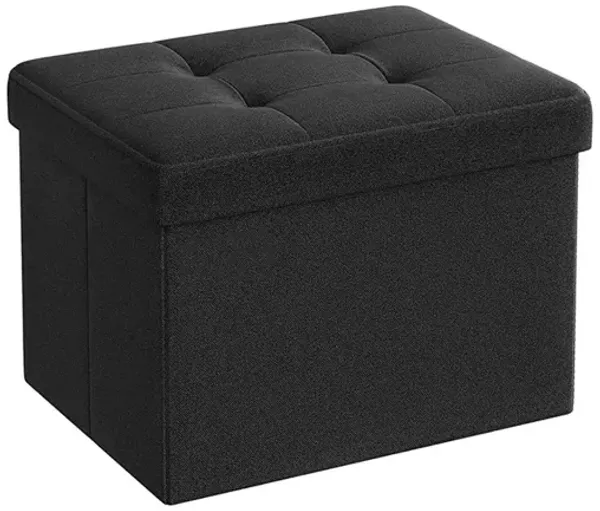 Small Folding Storage Ottoman: Compact and Versatile Seating with Hidden Storage