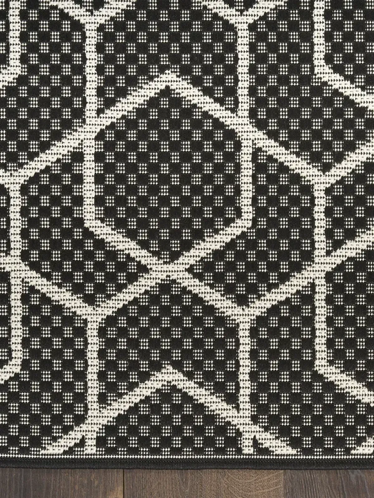 Horizon Indoor/Outdoor HOZ01 Black 3' x 5' Rug