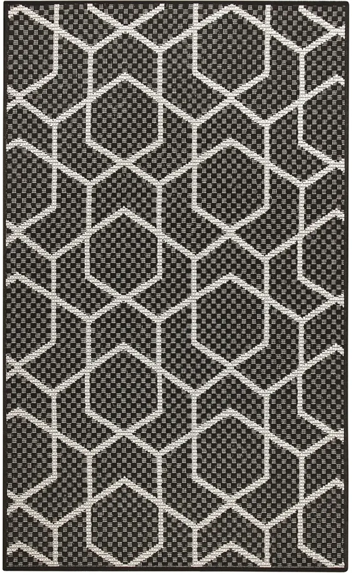 Horizon Indoor/Outdoor HOZ01 Black 3' x 5' Rug