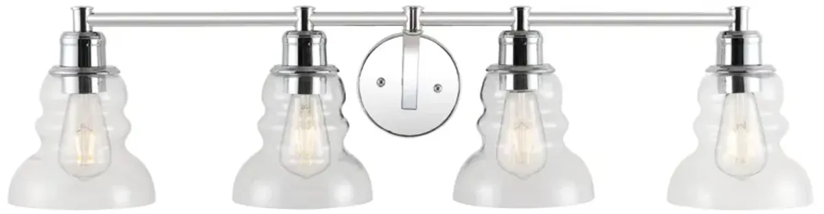 Manhattan Vintage Metal/Glass Industrial Rustic LED Vanity