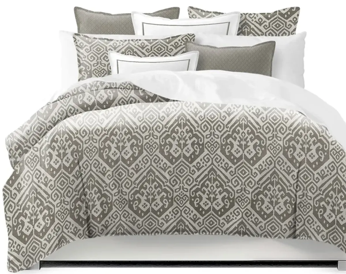 6ix Tailors Fine Linens Teagan Truffle Coverlet Set