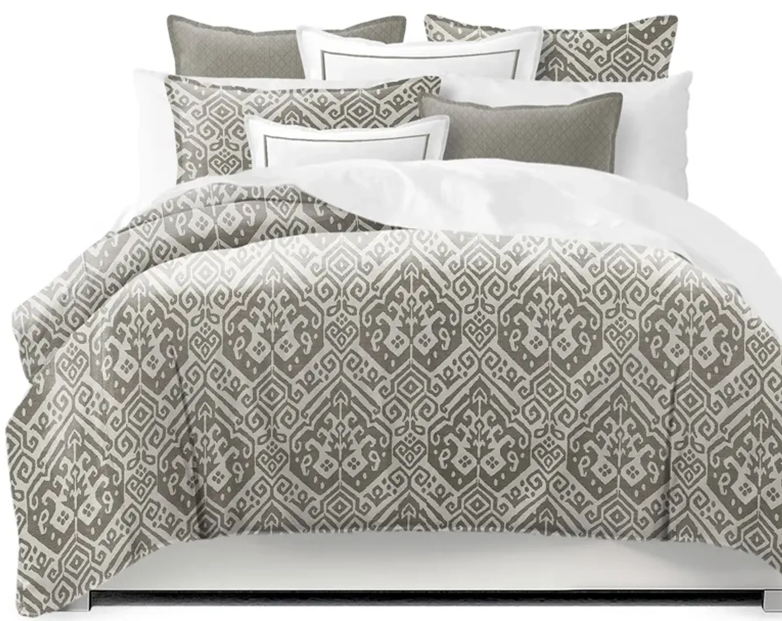 6ix Tailors Fine Linens Teagan Truffle Coverlet Set