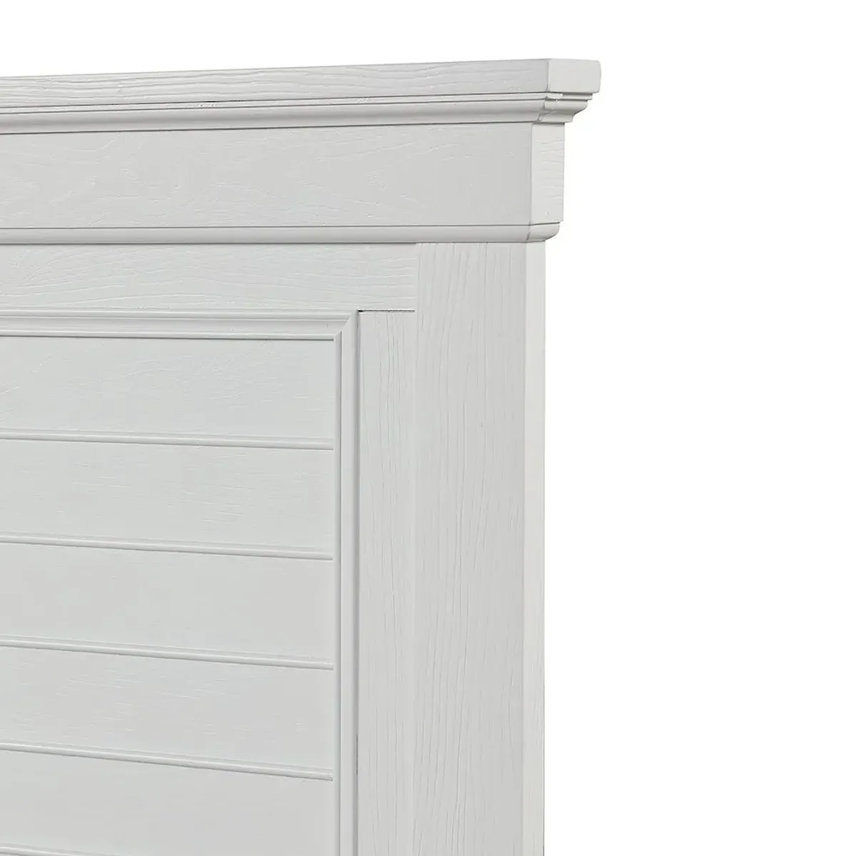 New Classic Furniture Jamestown Wood California King Storage Bed, White