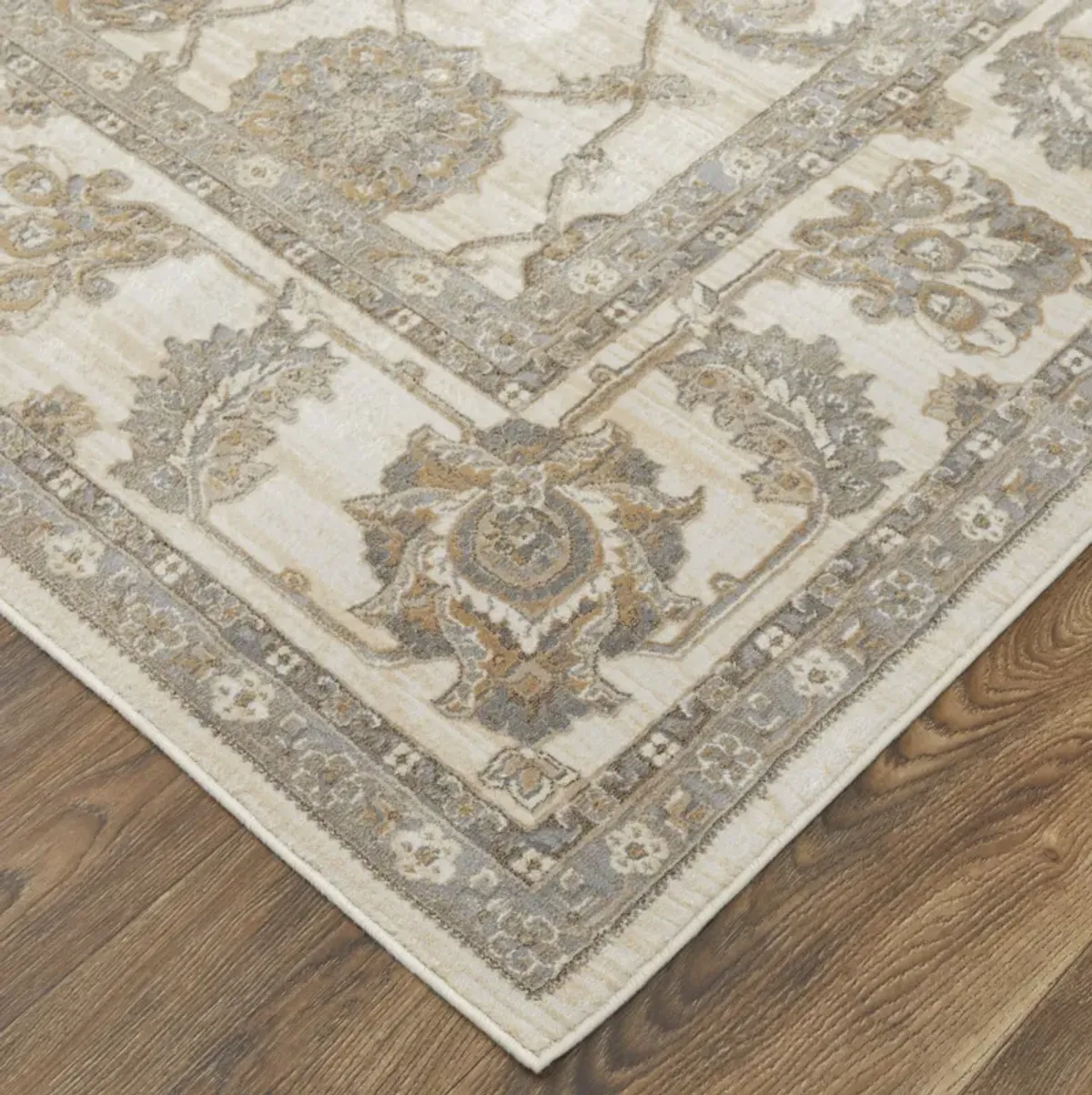 Celene 39KZF Tan/Ivory/Brown 2'6" x 8' Rug