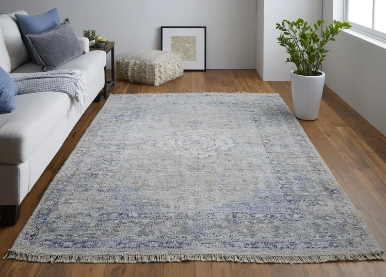 Caldwell 8108F Gray/Blue/Ivory 2' x 3' Rug