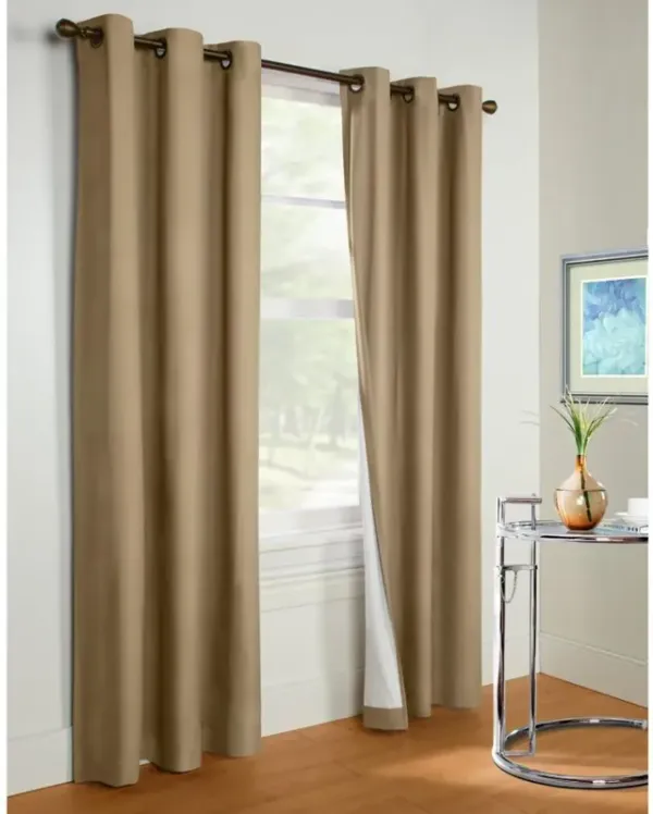 Commonwealth Thermalogic Prelude Insulated Grommet Top Window Panel - 40x84" - Taupe
