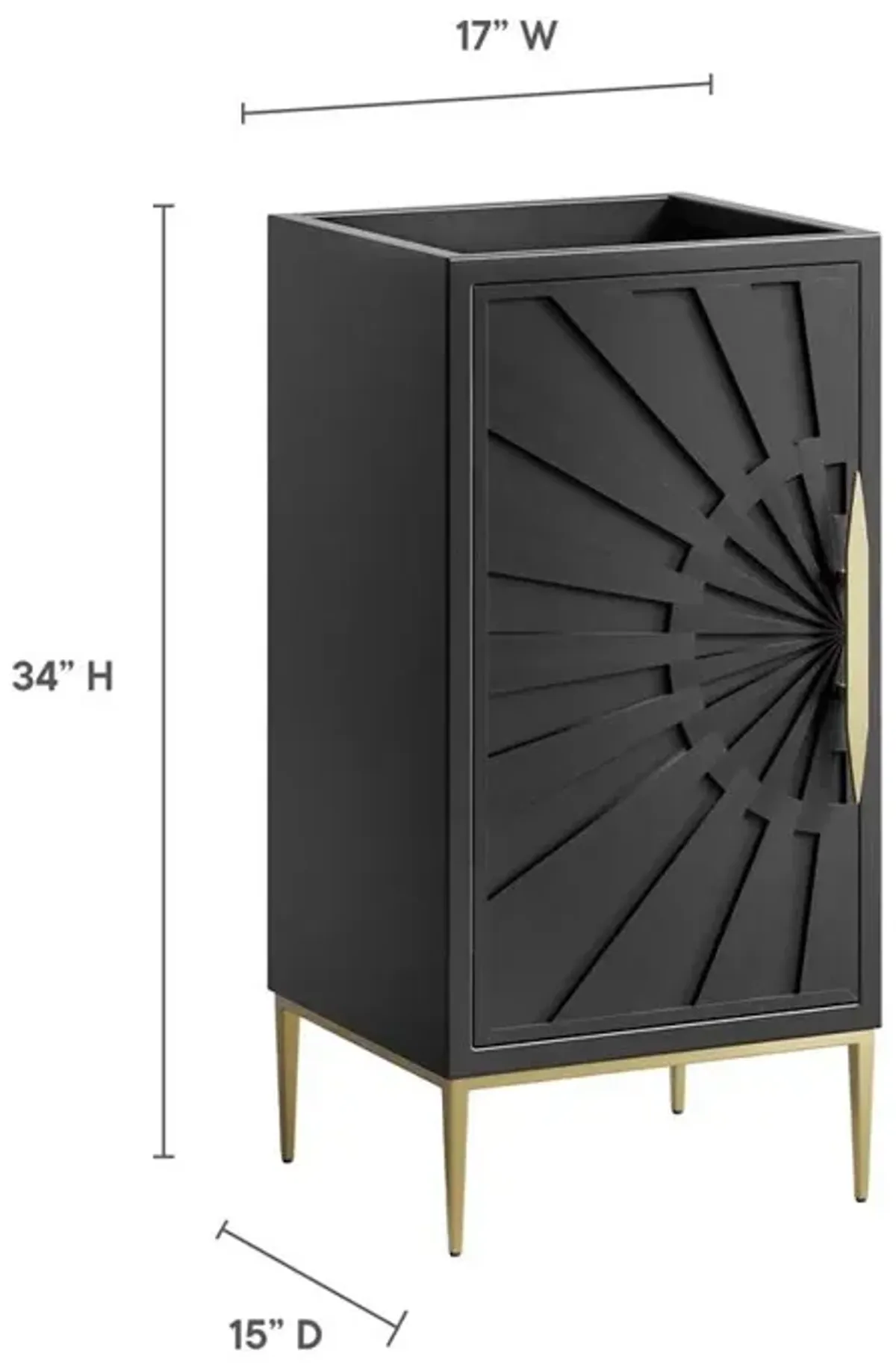 Modway Awaken 18 Bathroom Vanity Cabinet