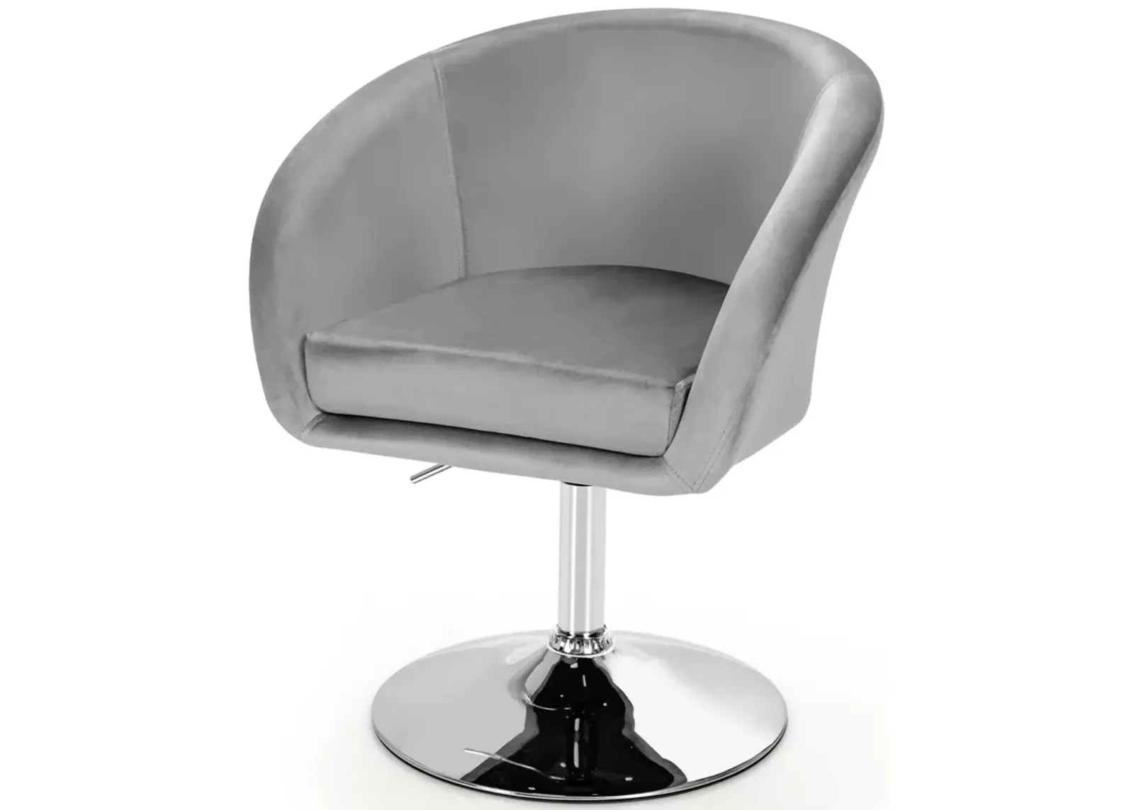 360-Degree Swivel Accent Chair with Round-Back