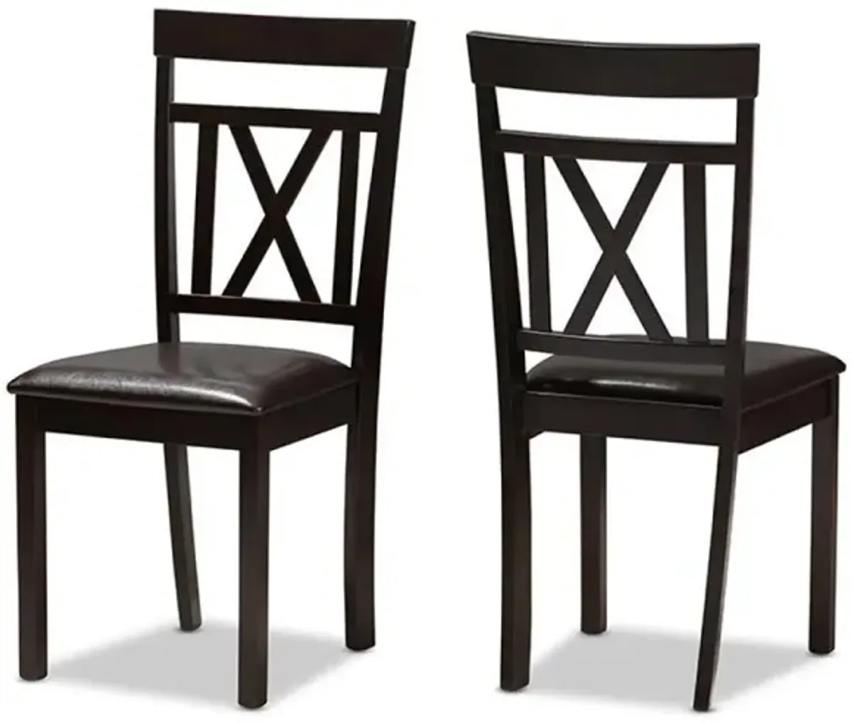 Leather Upholstered Dining Chair (Set of 2)