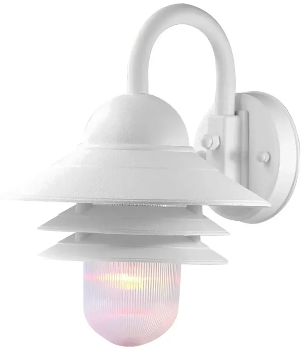 Hivvago White Three Tier Lamp Shade Outdoor Wall Light