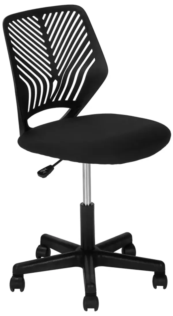 Monarch Specialties I 7336 Office Chair, Adjustable Height, Swivel, Ergonomic, Computer Desk, Work, Juvenile, Metal, Fabric, Black, Contemporary, Modern