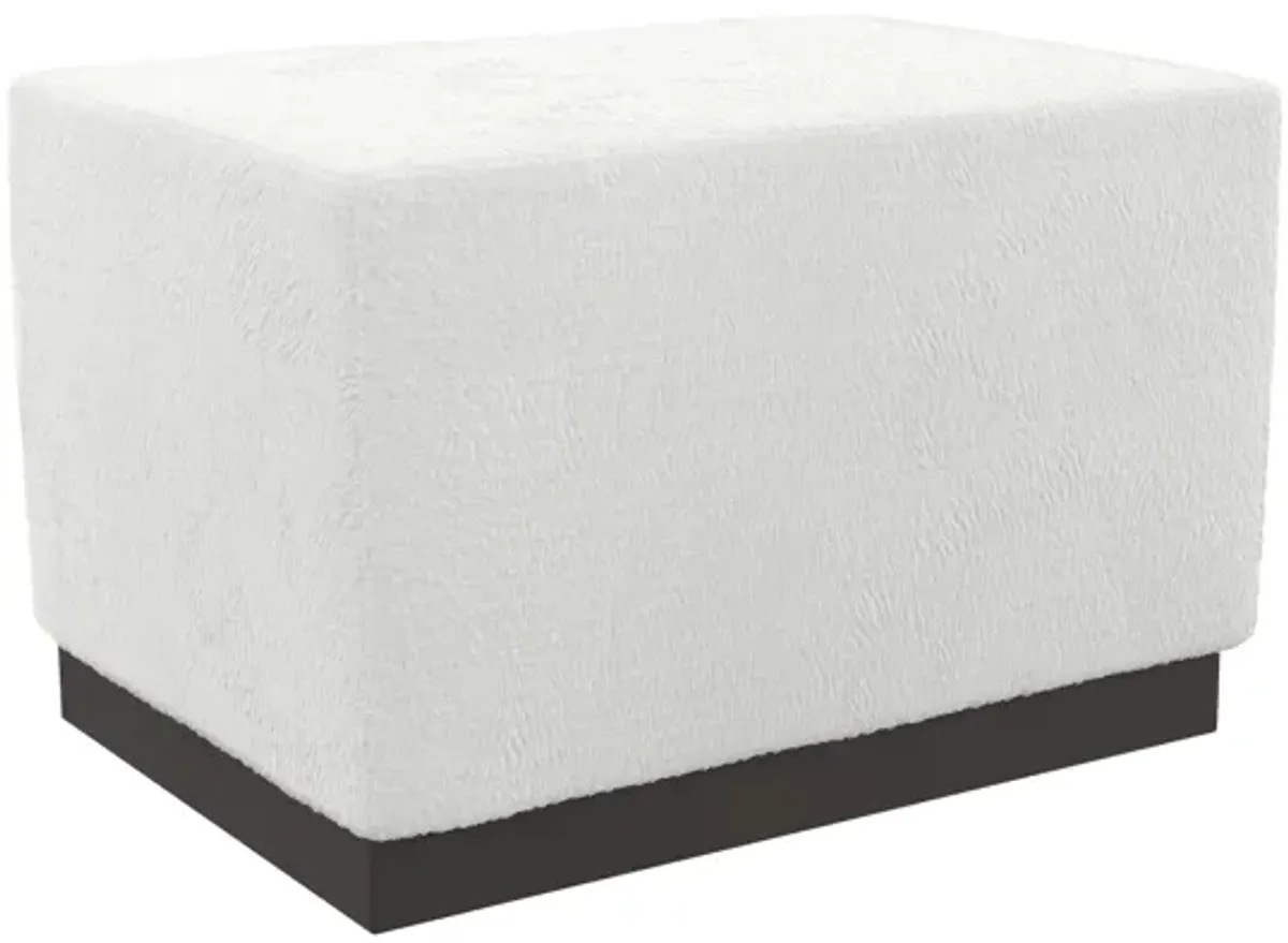 Merino Fabric Cocktail Ottoman