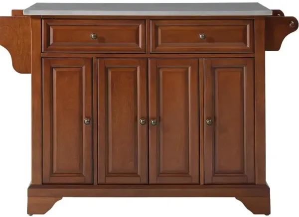 Lafayette Stainless Steel Top Full Size Kitchen Island/Cart