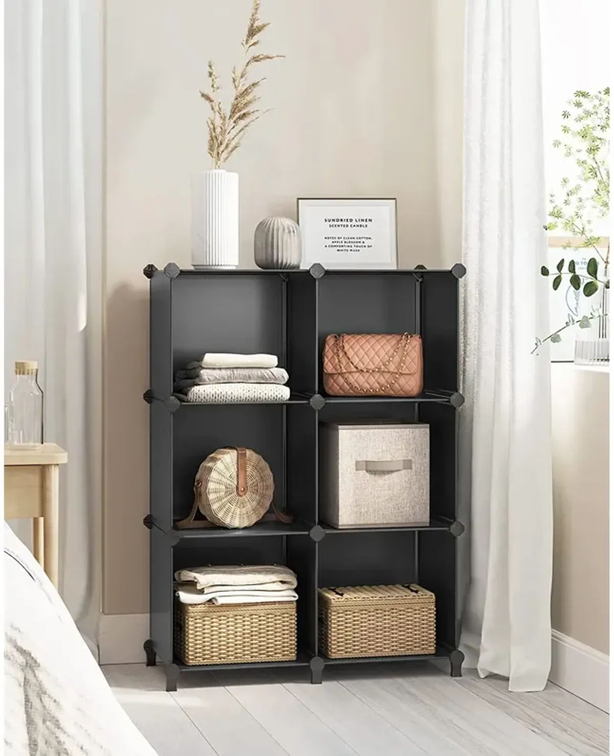 Storage Cube Organizer, DIY Closet Cabinet Chests Space-Saving