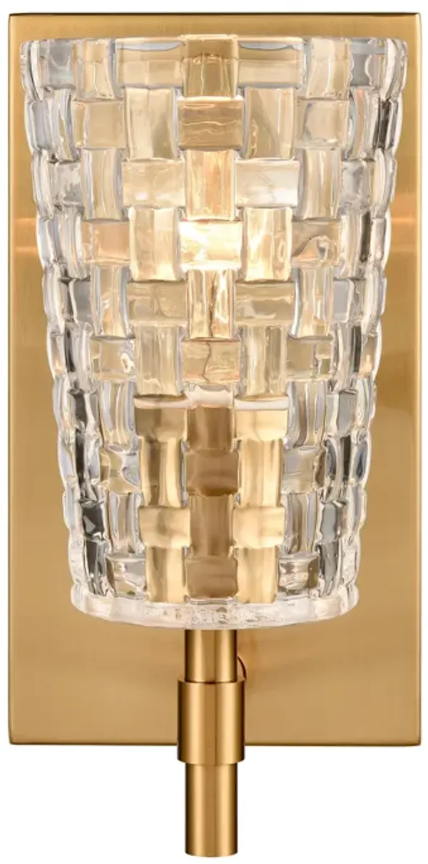 Lightweave 4.75'' Gold Wide 1-Light Sconce
