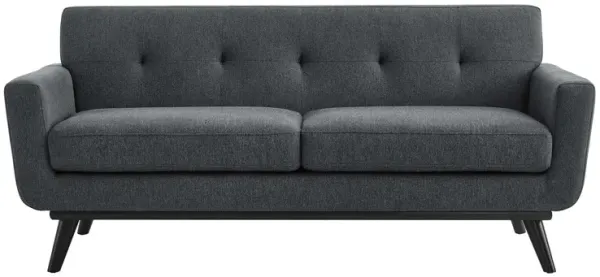 Engage Herringbone Fabric Loveseat