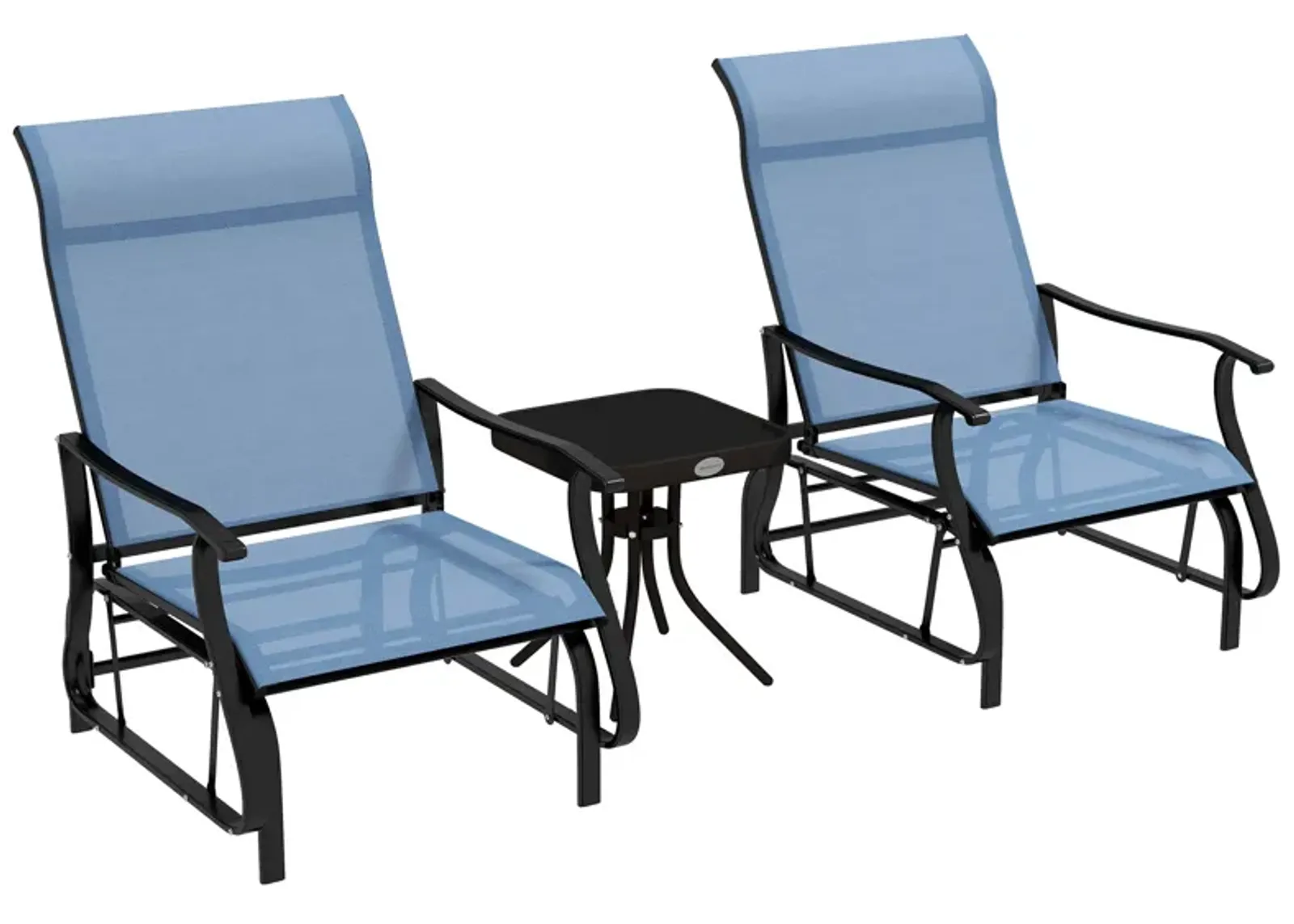 Porch Glider Set with Tea Table Comfort and Style for Any Occasion