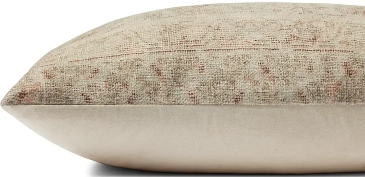 Celestia PAL0041 Natural/Wine 13''x35'' Polyester Pillow by Amber Lewis x Loloi
