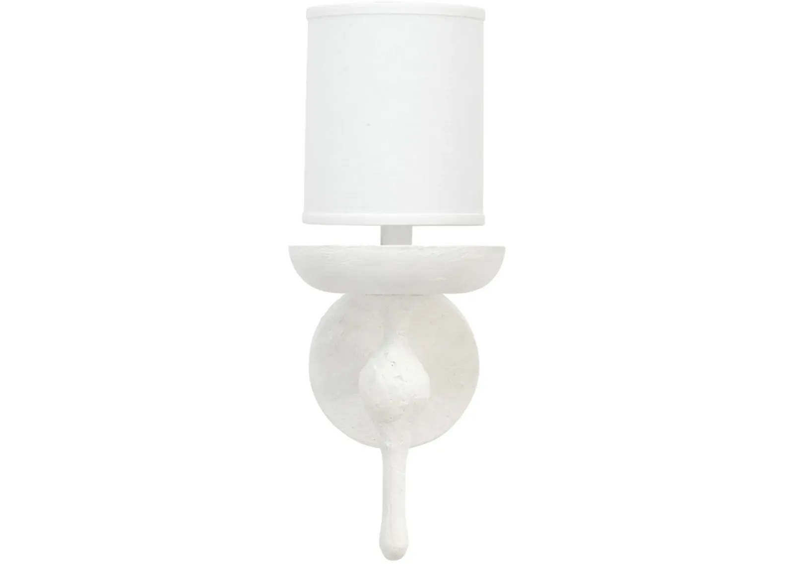 Concord Wall Sconce, White Plaster