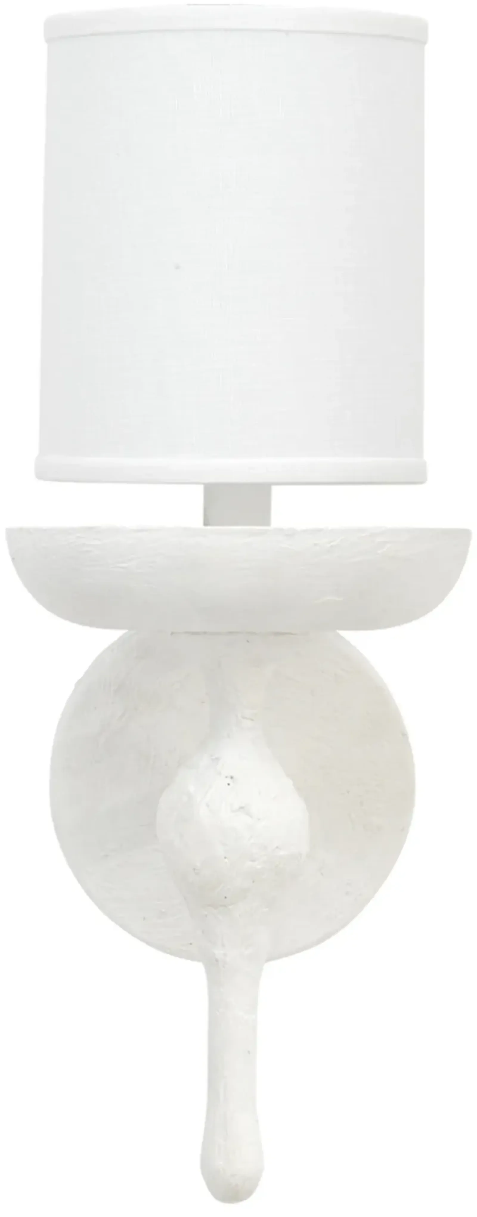 Concord Wall Sconce, White Plaster