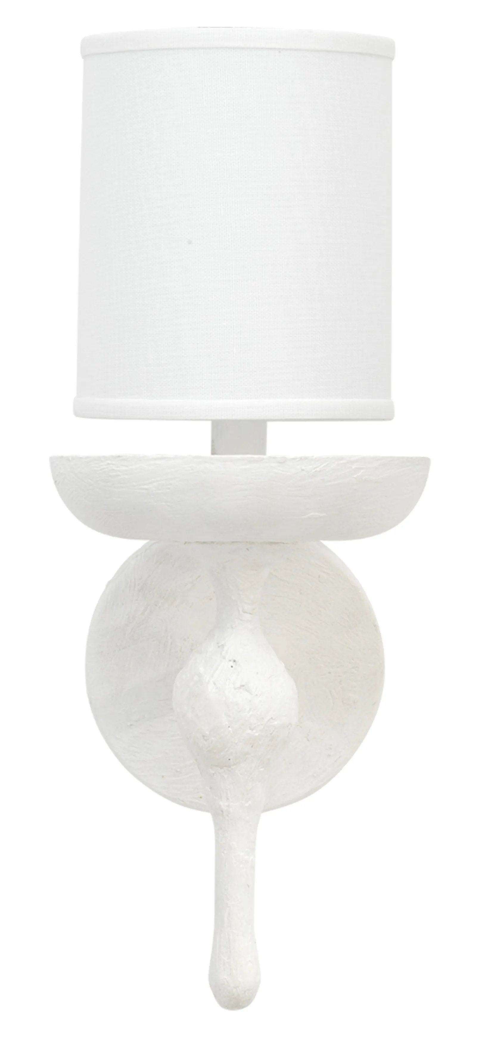Concord Wall Sconce, White Plaster
