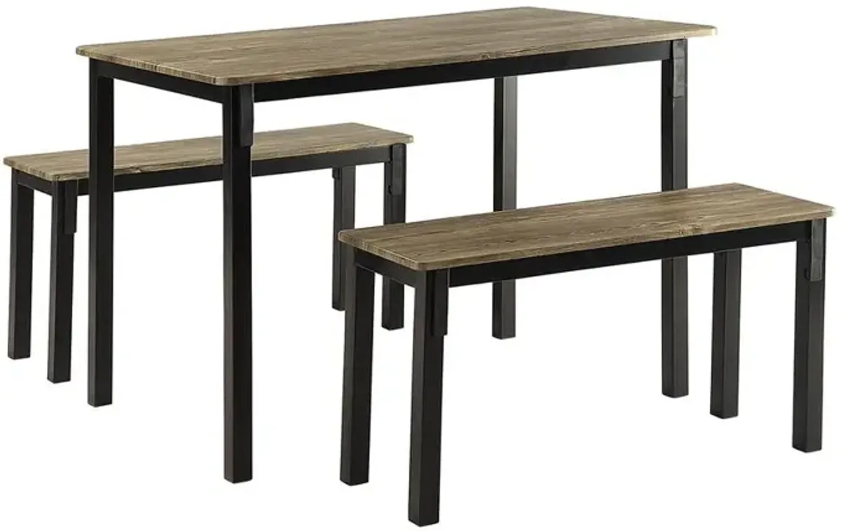 Tool less Boltzero Dining Table with 2 Benches