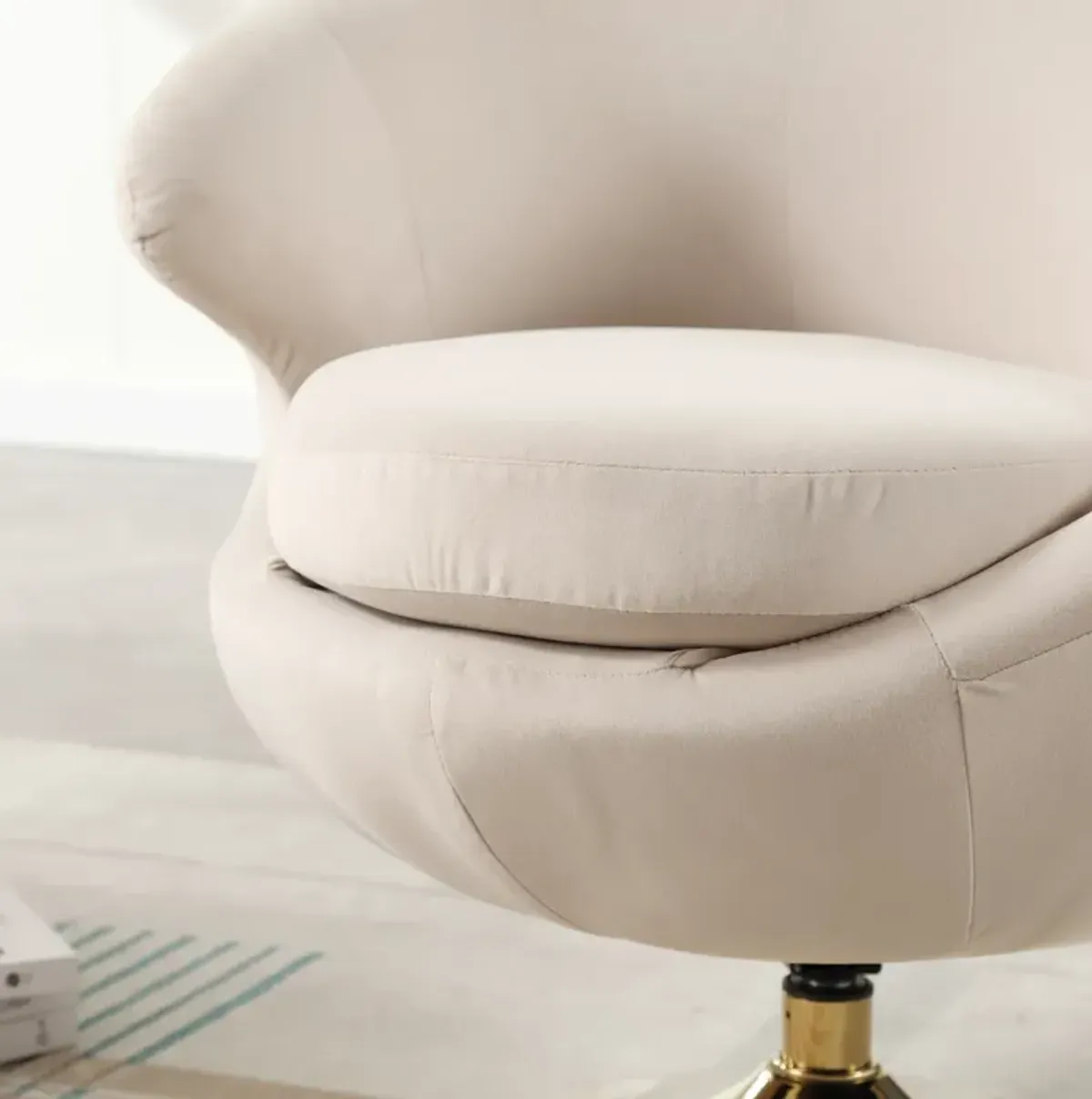 360 Degree Swivel Cuddle Chairs, Round Armchairs for Home & Office