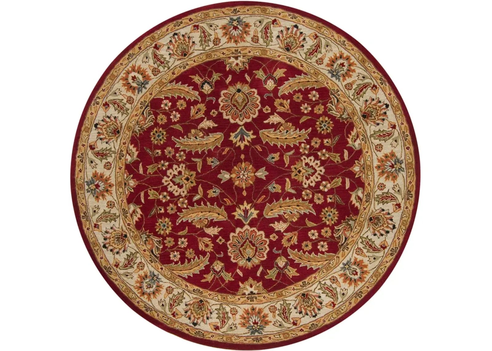 Caesar CAE-1022 9'9' Round Red Rug