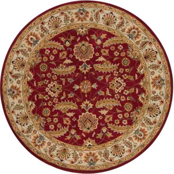 Caesar CAE-1022 9'9' Round Red Rug
