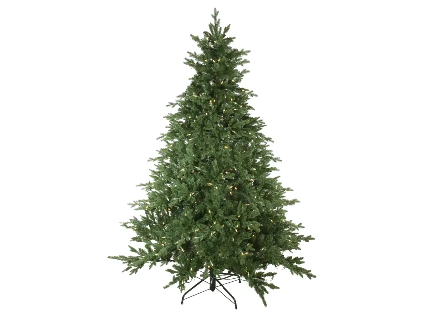 7.5' Pre-Lit Medium Minnesota Balsam Fir Artificial Christmas Tree - Warm Clear LED Lights