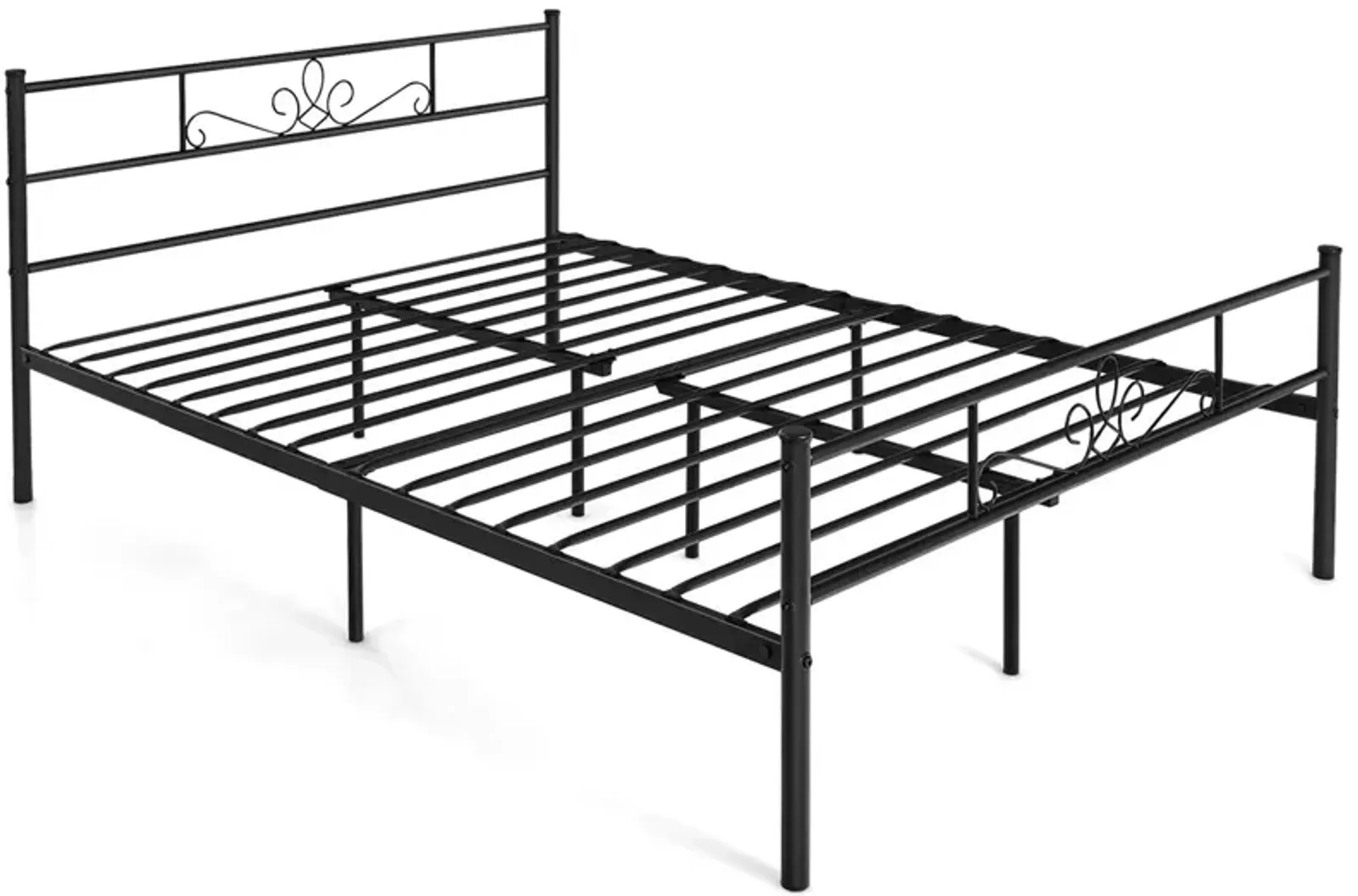 Twin/Full/Queen Size Metal Bed Frame with Headboard and Footboard