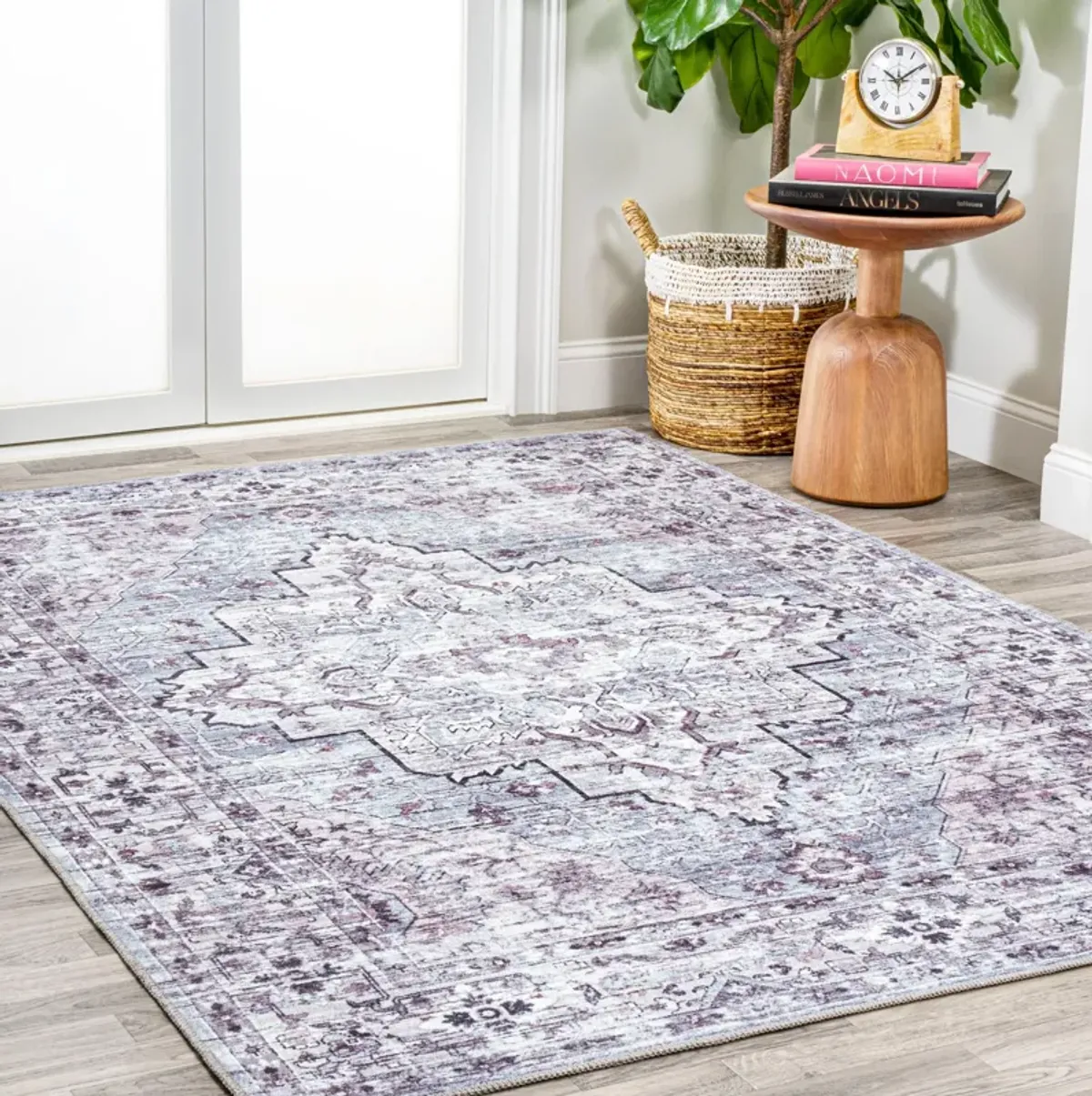 Didim Boho Medallion Machine-Washable Area Rug