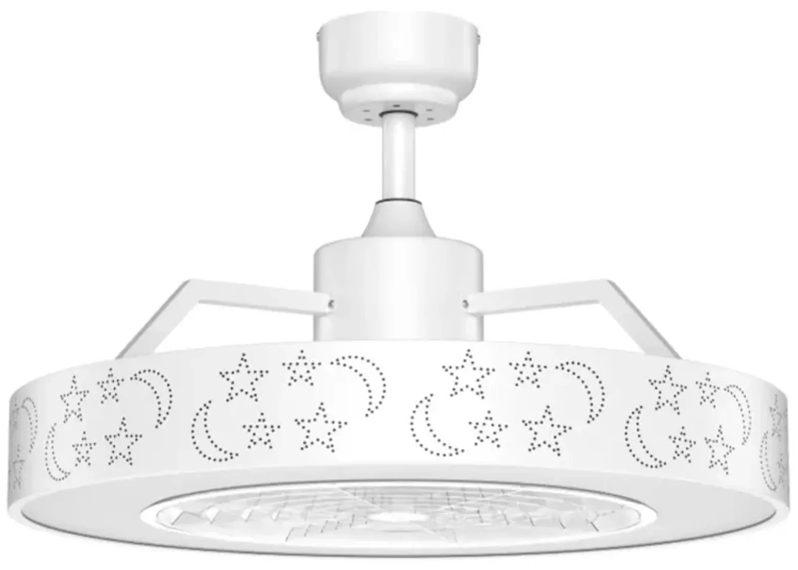 Hivvago 23 Inch Ceiling Fan with LED Light and Remote Control