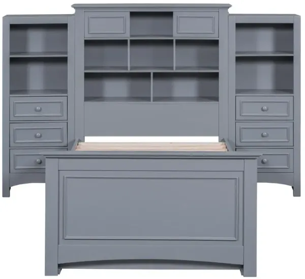 Merax Platform Bed with Storage Headboard