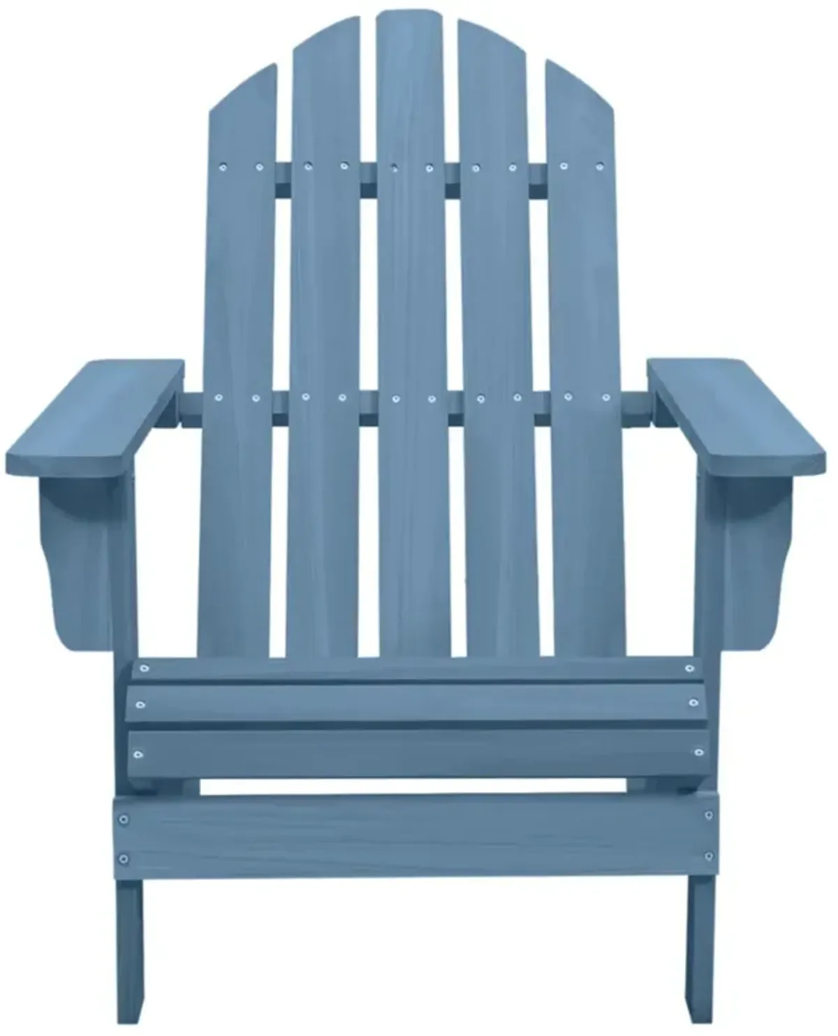 vidaXL Patio Adirondack Chair - Solid Fir Wood Construction, Ergonomically Designed, Sturdy Frame, Weather Resistant, Easy Assembly, Outdoor Seating - Vibrant Blue