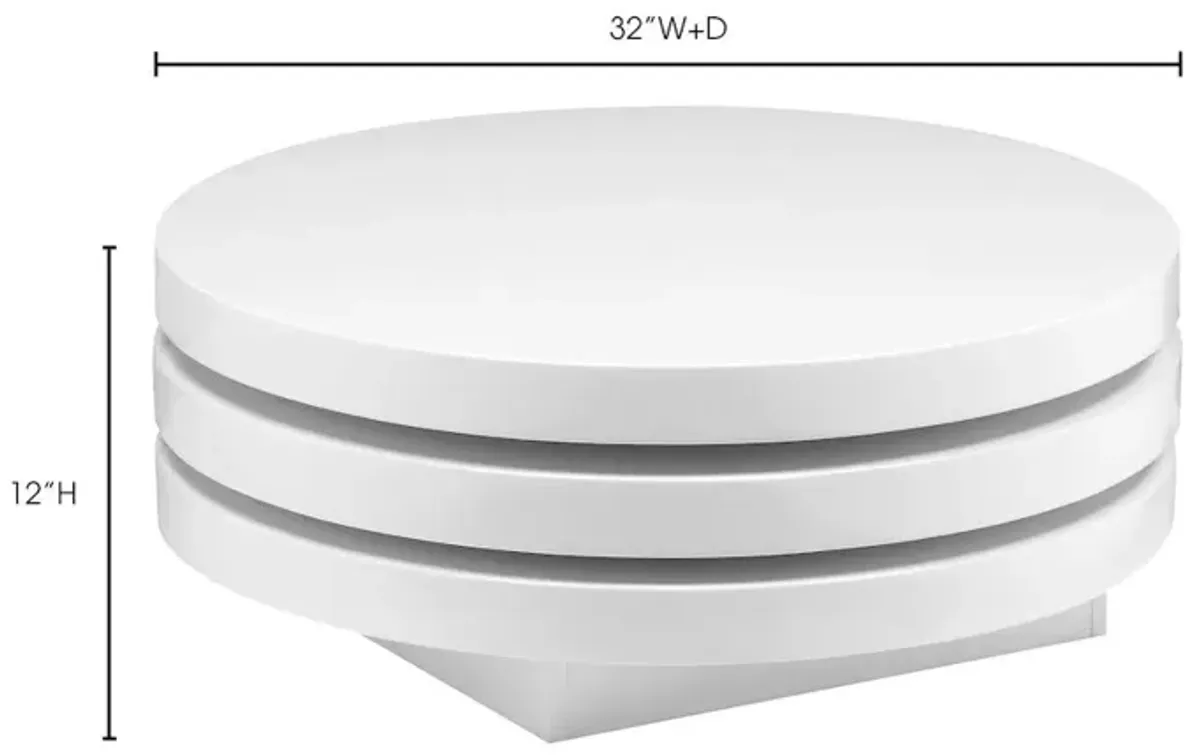 Belen Kox Torno Coffee Table (White), Belen Kox