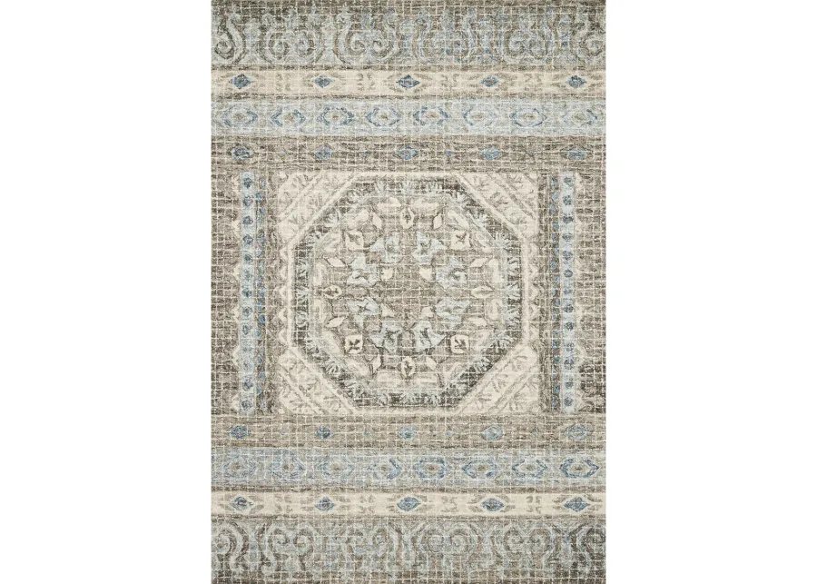 Tatum TW02 Stone/Blue 7'9" x 9'9" Rug