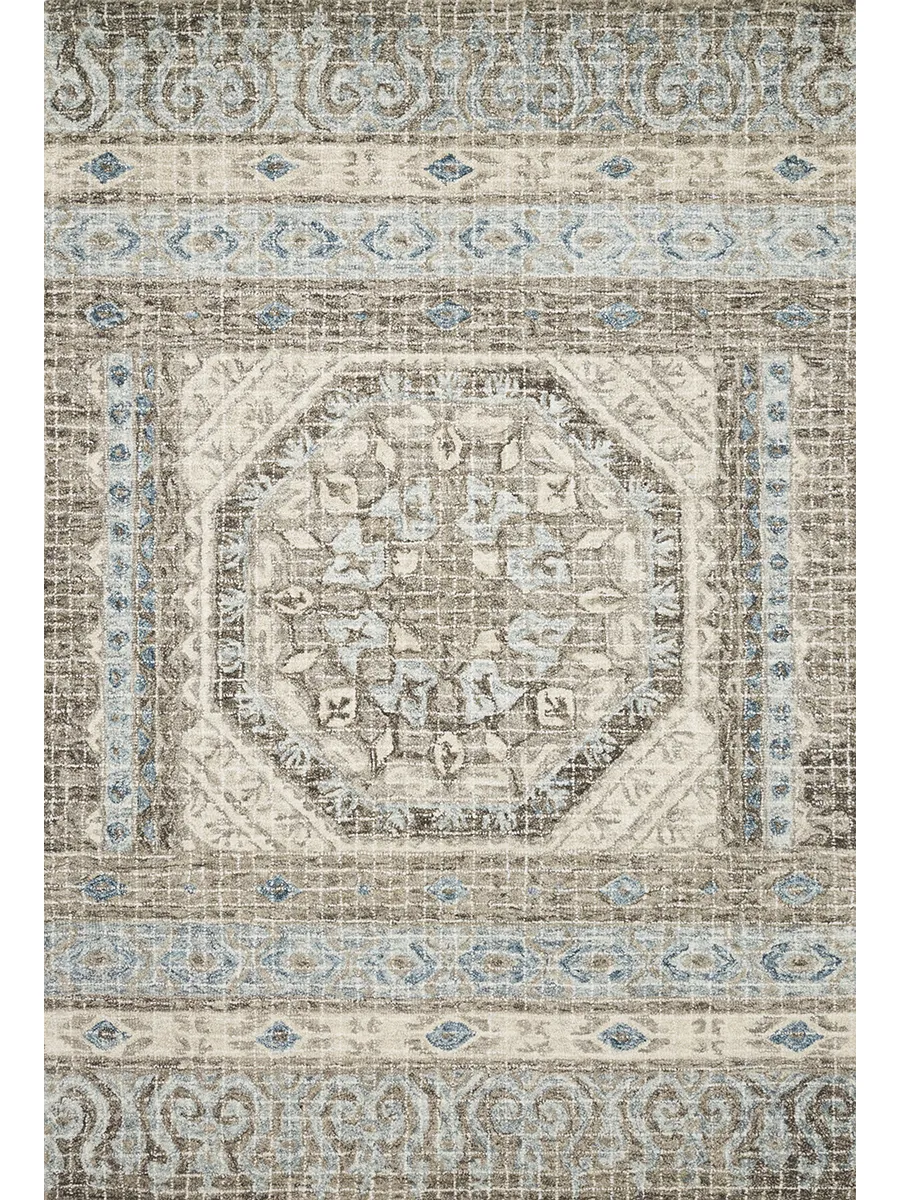 Tatum TW02 Stone/Blue 7'9" x 9'9" Rug